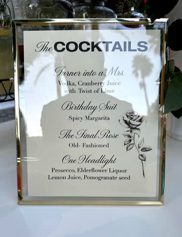 <p>Topher Gauk-Roger</p> The Golden Bachelor wedding cocktails