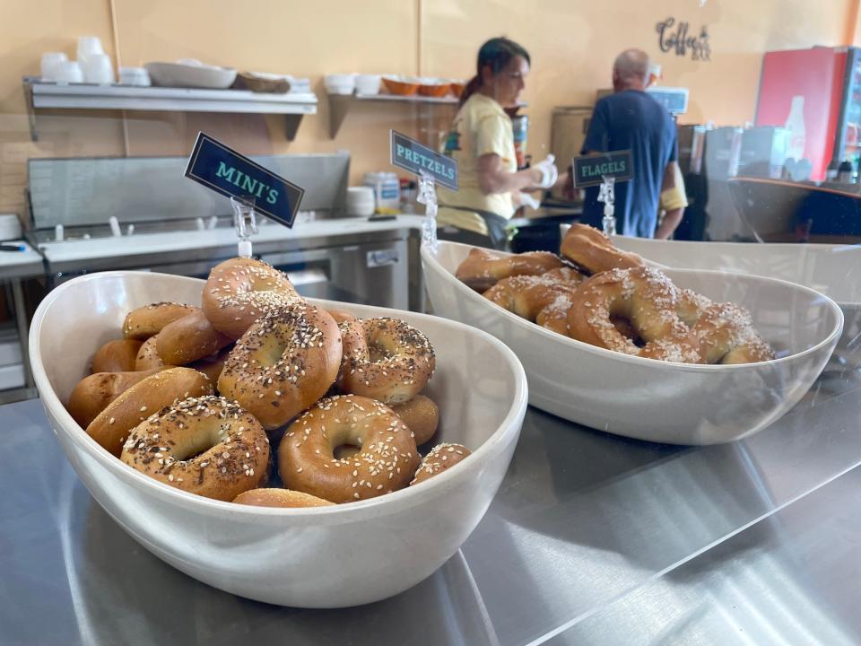 Treasure Coast Bagel Bakery, located in the Linkside Shoppes plaza in Fort Pierce, serves fresh-baked, New York-style bagels.