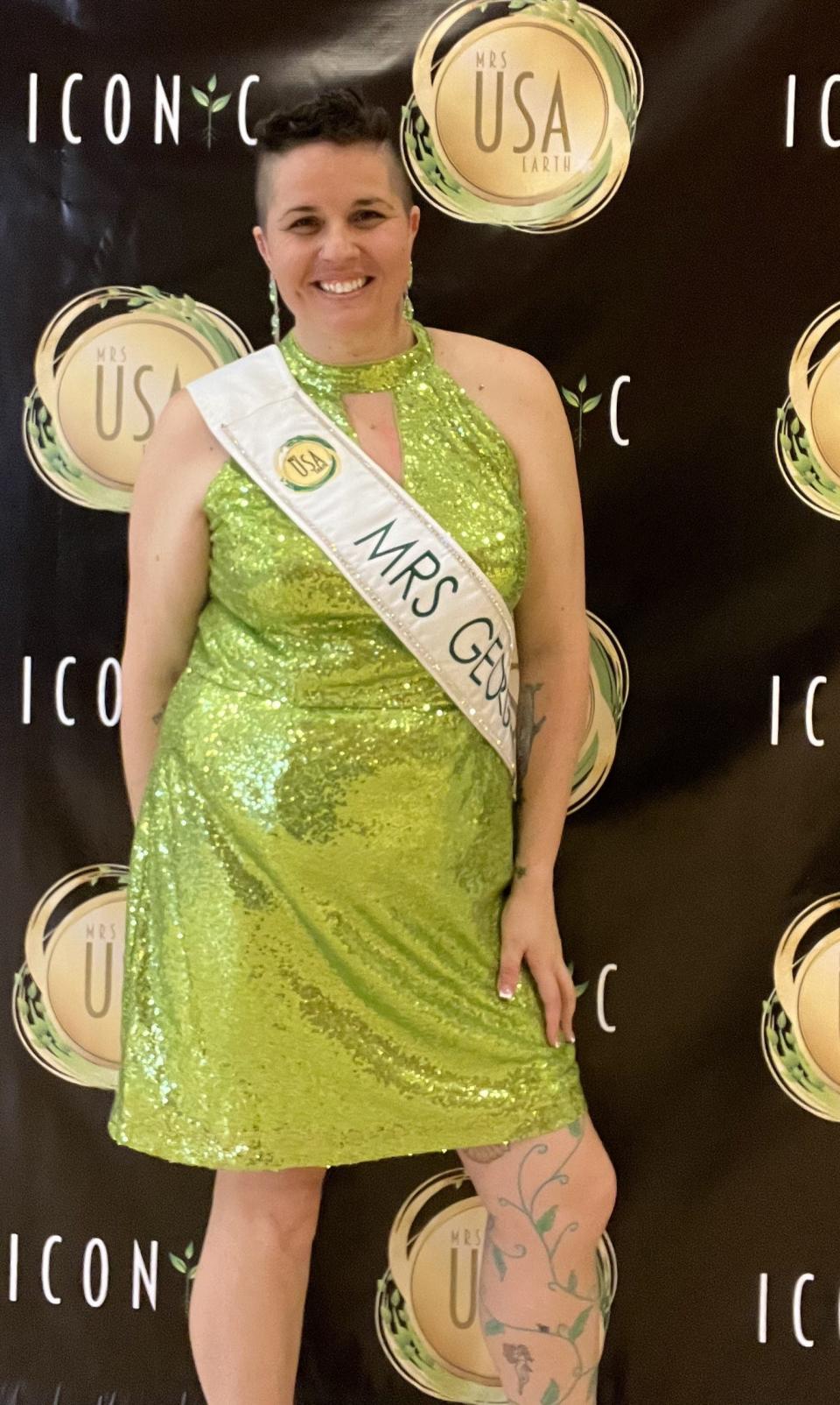 Aisha Manus, Grovetown resident wins Mrs Congeniality at the Mrs USA Earth 2024 Pageant.