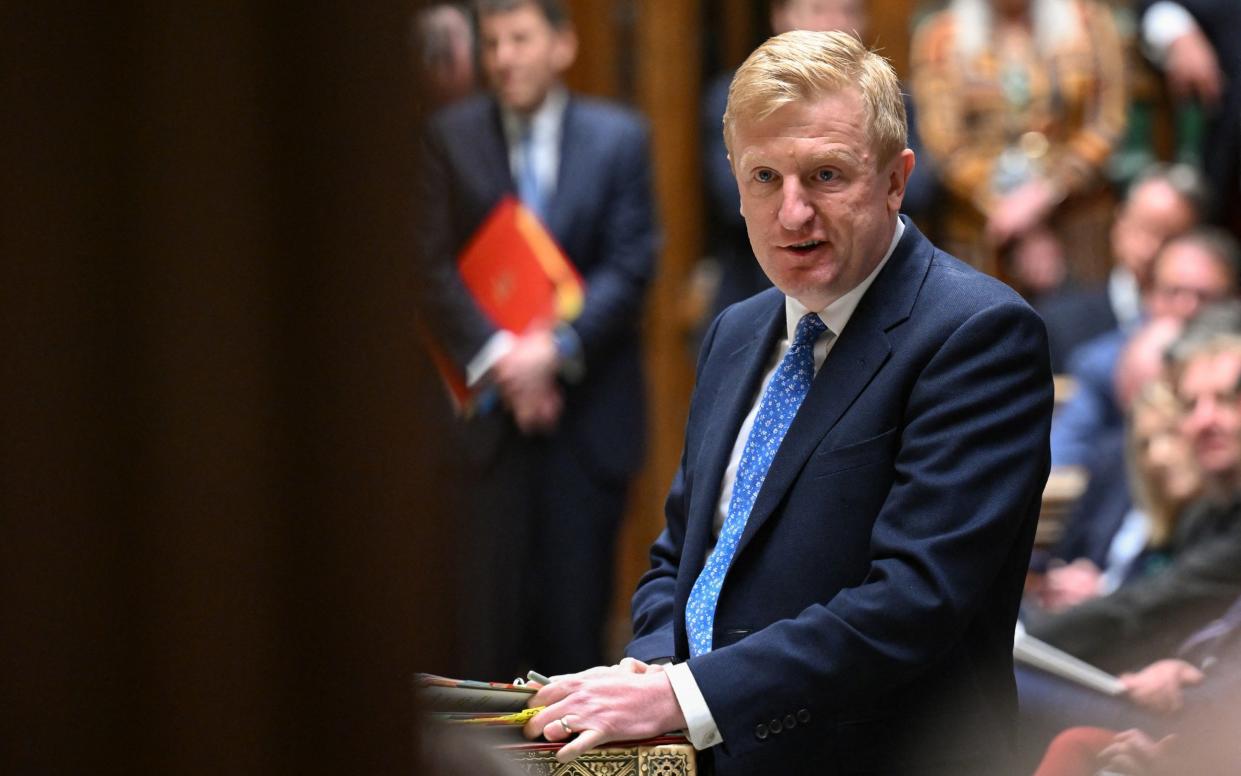 Oliver Dowden accused Labour of having 'no plans in a more dangerous world' at Prime Minister's Questions on Wednesday