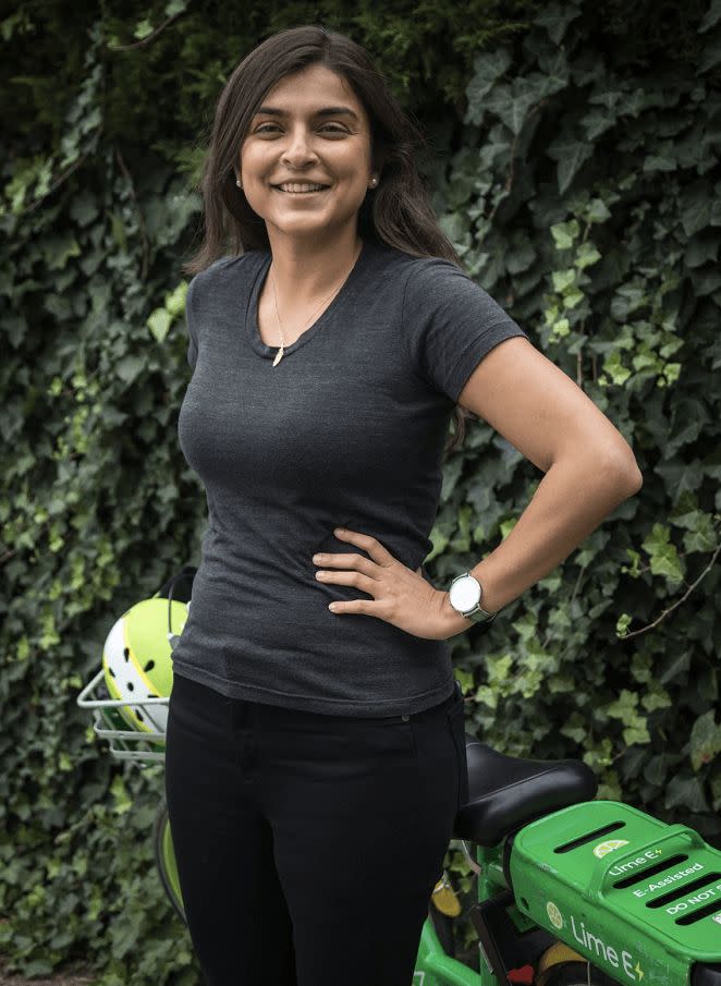 Jaanaki Momaya, general manager in the UK of Lime. Photo: Lime