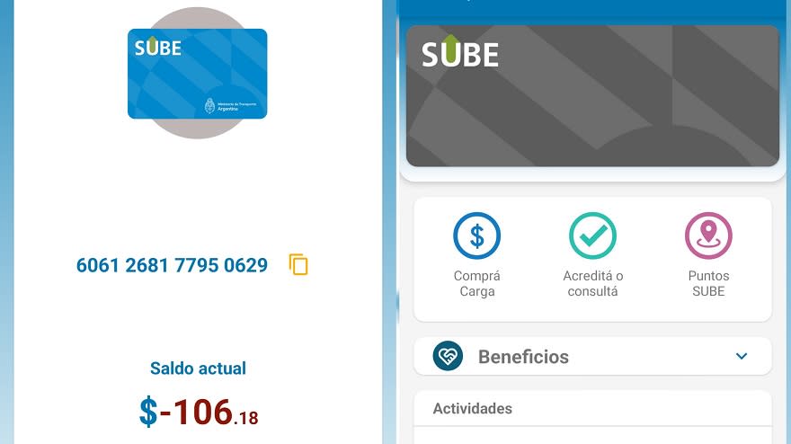 La app permite cargar salgo, validarlo o conocer las terminales de carga disponibles en una ubicación determinada.