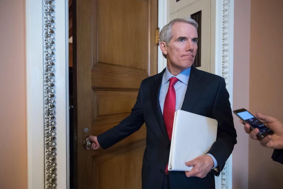 Sen. Rob Portman, R-Ohio, is pictured on Capitol Hill June 20, 2017.