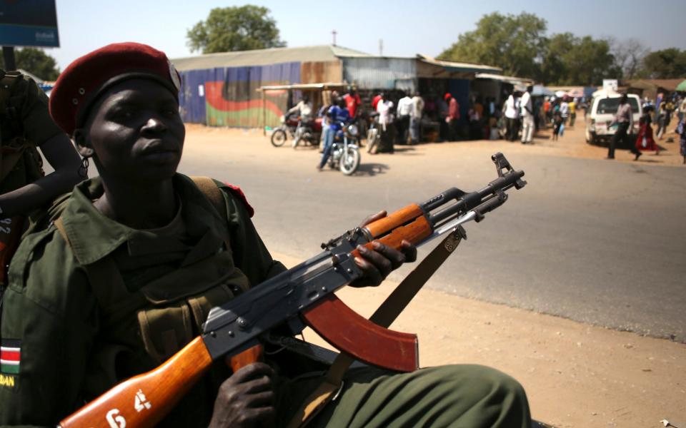A soldier in South Sudan. - Reuters