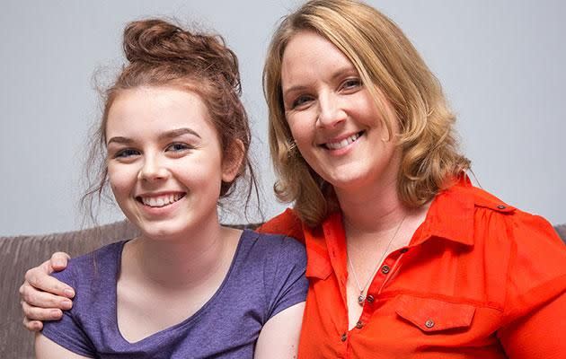 Molly and her mum, Sonia. Source: Caters News