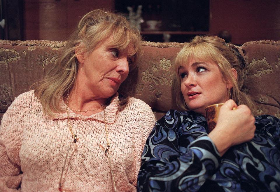 Johnston and Aherne have one of their “Have you had your tea?” moments in The Royle Family (PA)