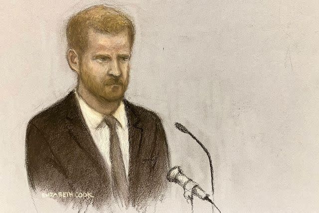 <p>PA Images / Alamy Stock </p> Prince Harry in court