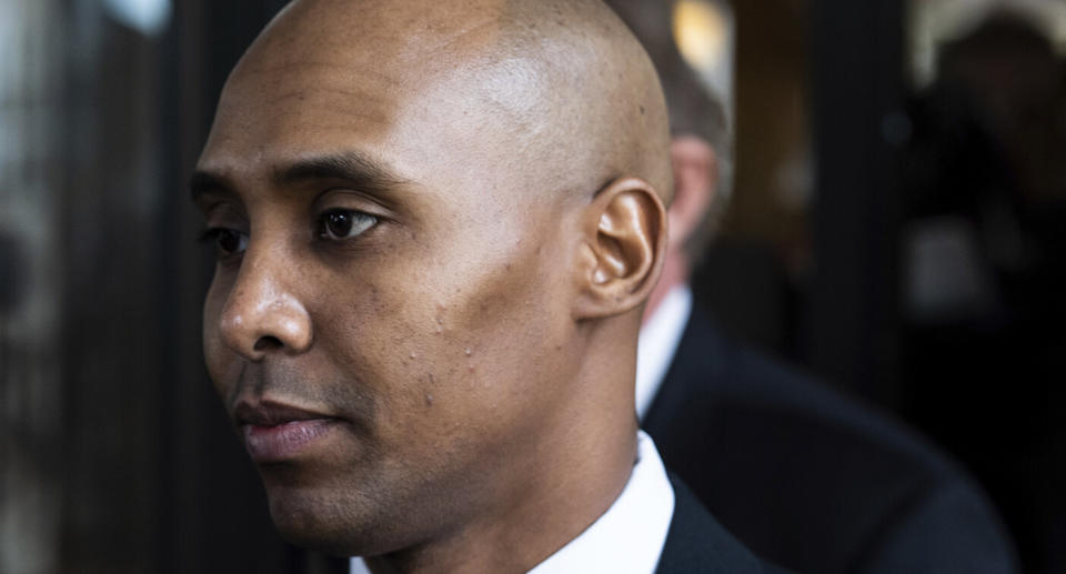 Former Minneapolis police officer Mohamed Noor on the first day of trial over the death of Justine Ruszczyk Damond in Minneapolis. Source: AAP