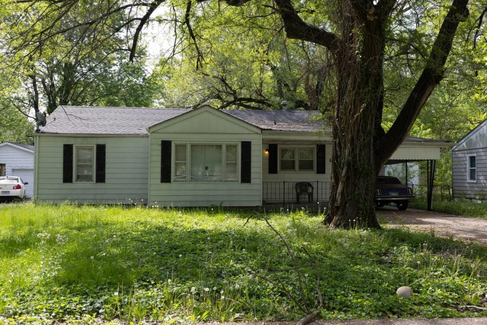 Cahokia Heights resident Trenise Hill lost her Otto Street home, pictured here in April 2024, due to about $8,000 in unpaid taxes, according to a federal lawsuit. In the complaint, Hill says the fair market value of the home was $58,000. She is arguing St. Clair County should have compensated her about $50,000 for the lost property — the difference between the fair market value and what she owed the government in back taxes. The lawsuit is now seeking that compensation, plus damages.