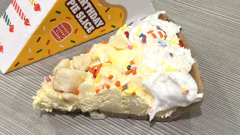 Burger King Birthday Pie Slice