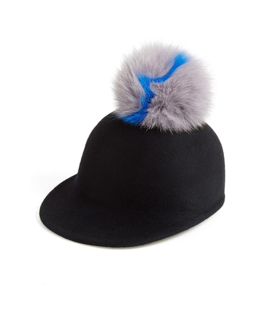 Eugenia Kim ‘Bo’ Genuine Fox Fur Pom Cap