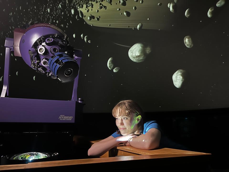 Star gazing at the Charles W. Brown Planetarium at Ball State University.