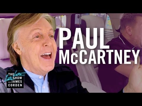 1) Paul McCartney Carpool Karaoke