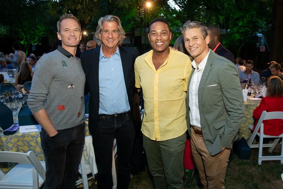 Neil Patrick Harris, David Rockwell, Don Lemon, and David Burtka