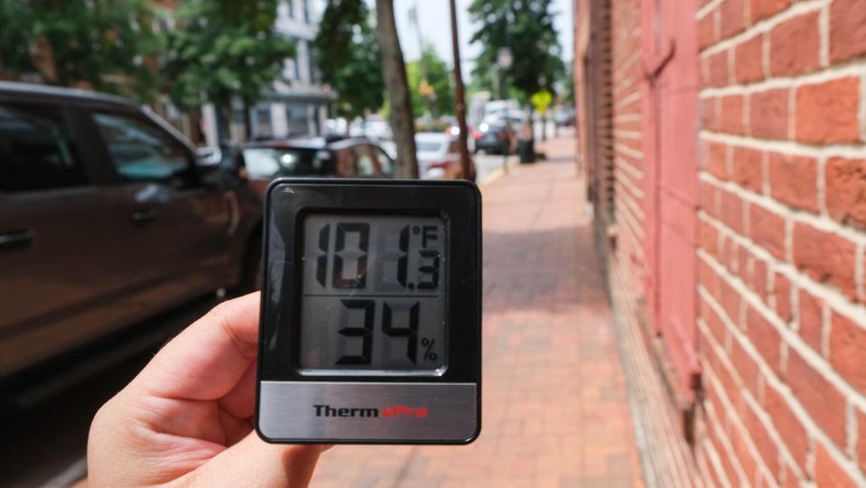 Temperatures in Old Towne outside the Carriage House where Thelma Mays lives was more than 6 degrees hotter than one of the most tree-lined areas of the city on a scorching July afternoon.