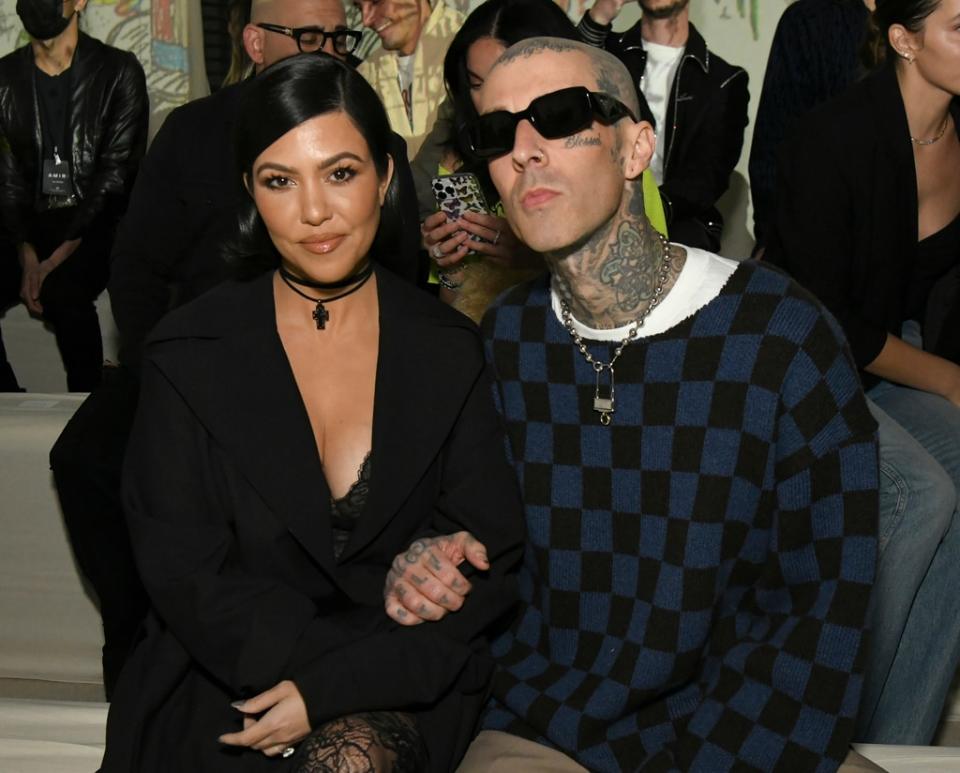 Kourtney Kardashian and Travis Barker