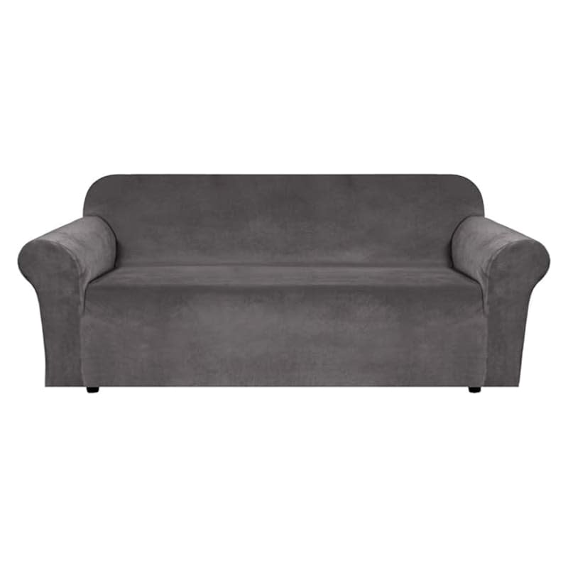 H.VERSAILTEX Stretch Velvet Sofa Cover for 3-Cushion Couch