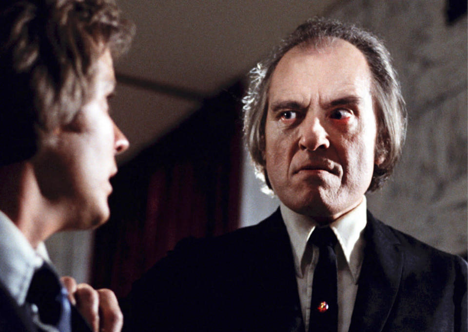 Angus Scrimm makes an immediate impression as the Tall Man in <em>Phantasm.</em> (Photo: Well Go USA/Courtesy Everett Collection)