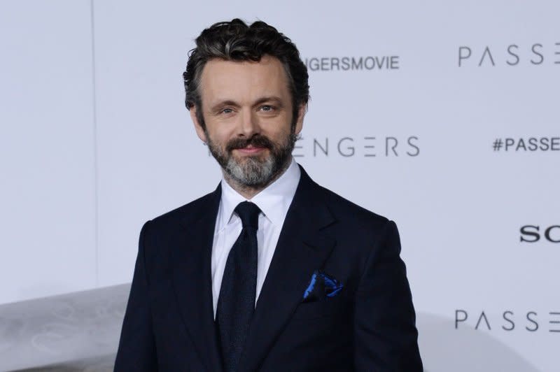 Michael Sheen attends the Los Angeles premiere of "Passengers" in 2016. File Photo by Jim Ruymen/UPI