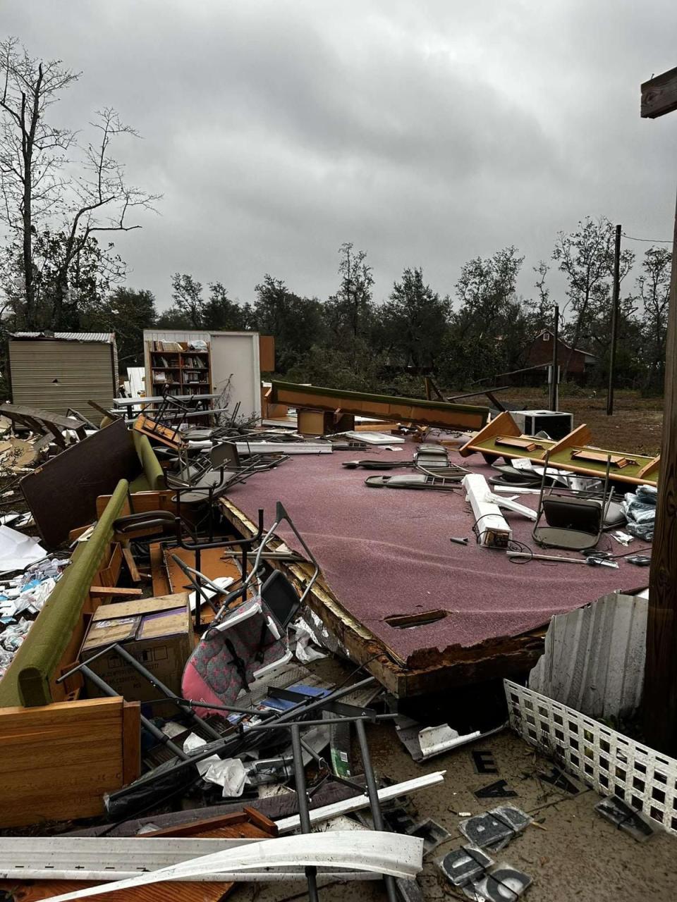 Storms left a path of destruction across the Florida Panhandle.