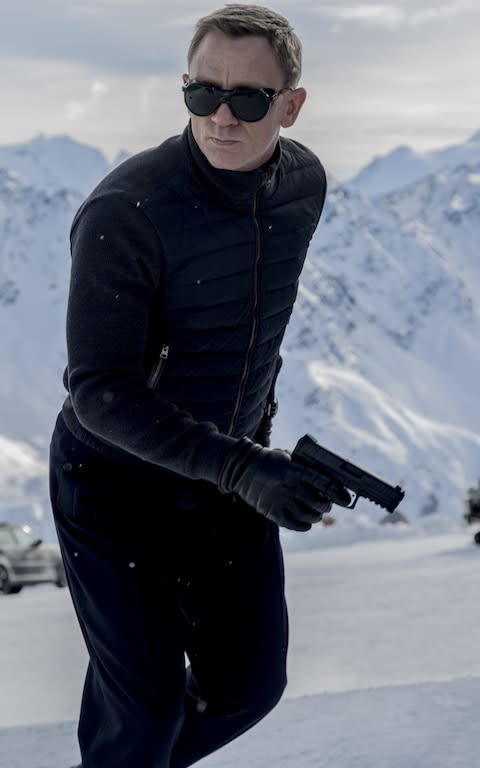 Daniel Craig in Sölden in Spectre (2015)