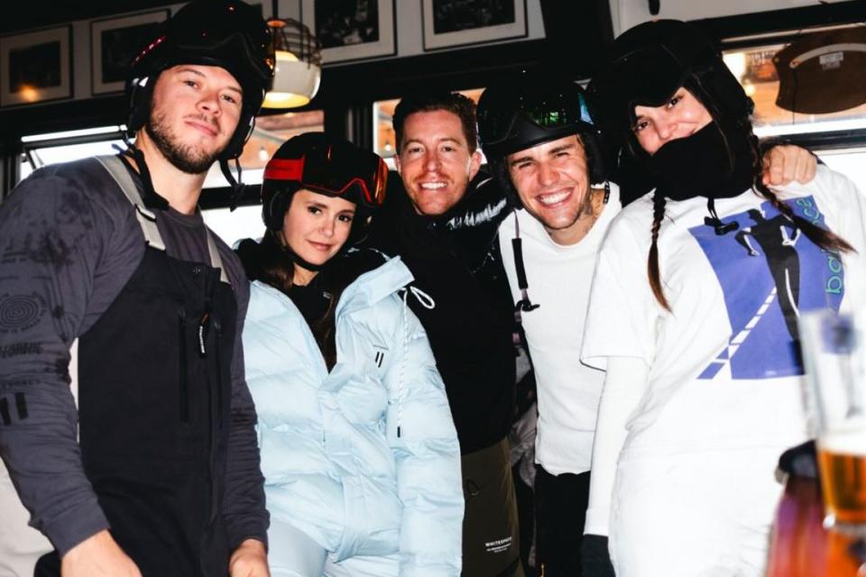 <p>Justin Bieber/Instagram</p> Justin Bieber and friends on a skiing trip in Aspen