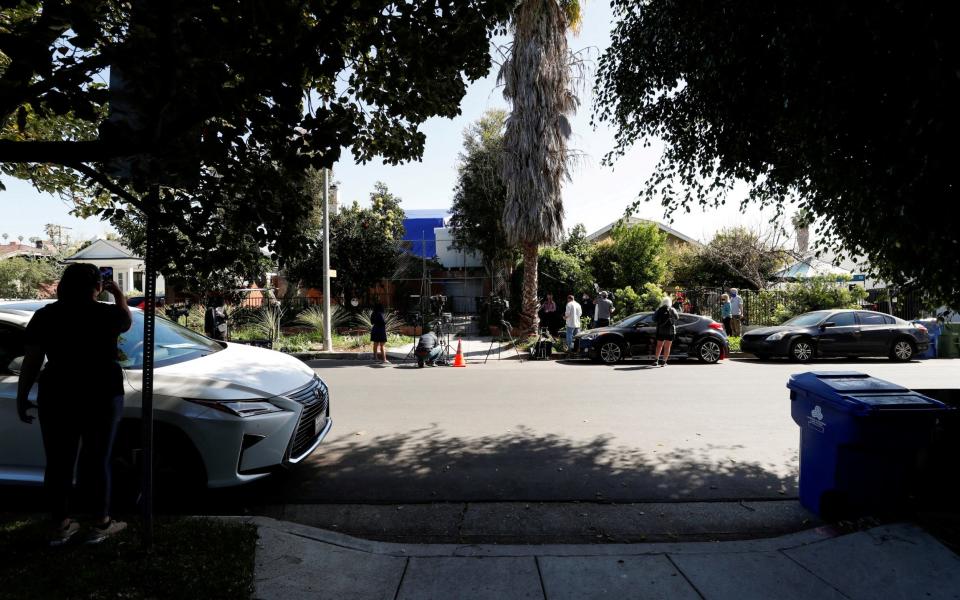 The site where Lady Gaga's dog walker was shot and two of her dogs were stolen - MARIO ANZUONI/REUTERS