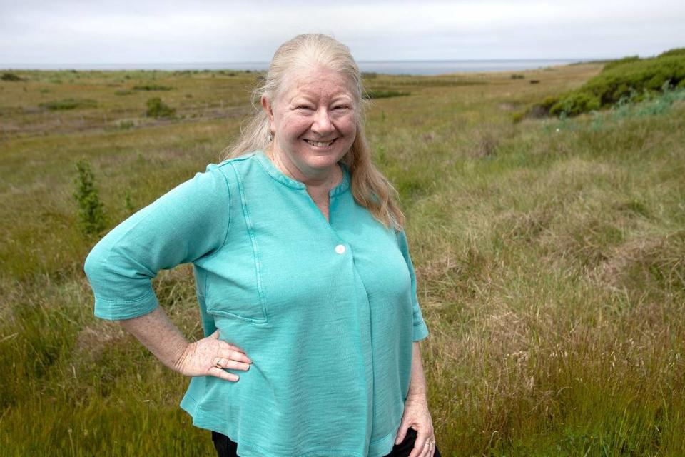 Kitty Connolly, executive director of the nonprofit Friends of the Fiscalini Ranch Preserve. The preserve will soon have a closed-loop, ADA compliant boardwalk, a 1.6-mile trail along bluff-top and coastal prairie.