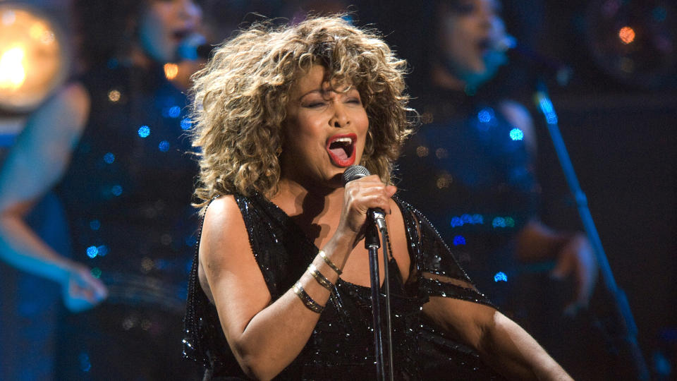 Tina Turner peforming