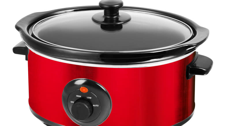 Red slow cooker