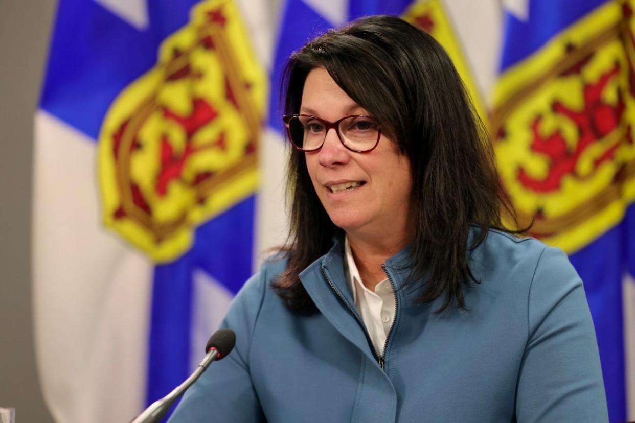 Health Minister Michelle Thompson was the guest speaker at a Halifax Chamber of Commerce luncheon on Wednesday. (Robert Short/CBC - image credit)