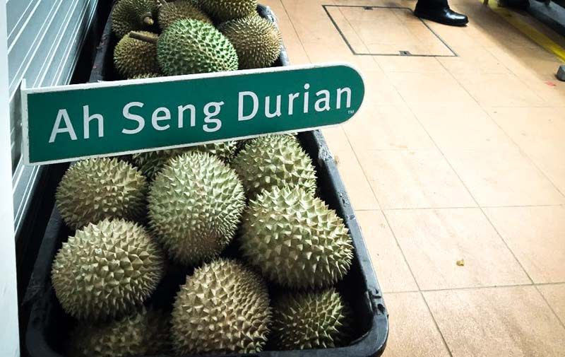 durian stalls - ah seng durian