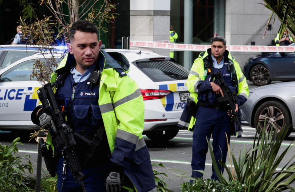 Die Polizei am Tatort in Auckland (REUTERS/David Rowland - TPX IMAGES OF THE DAY)