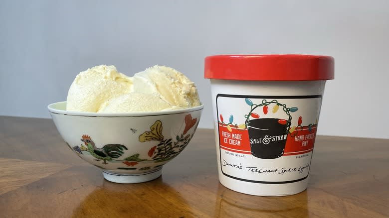 Salt & Straw eggnog ice cream