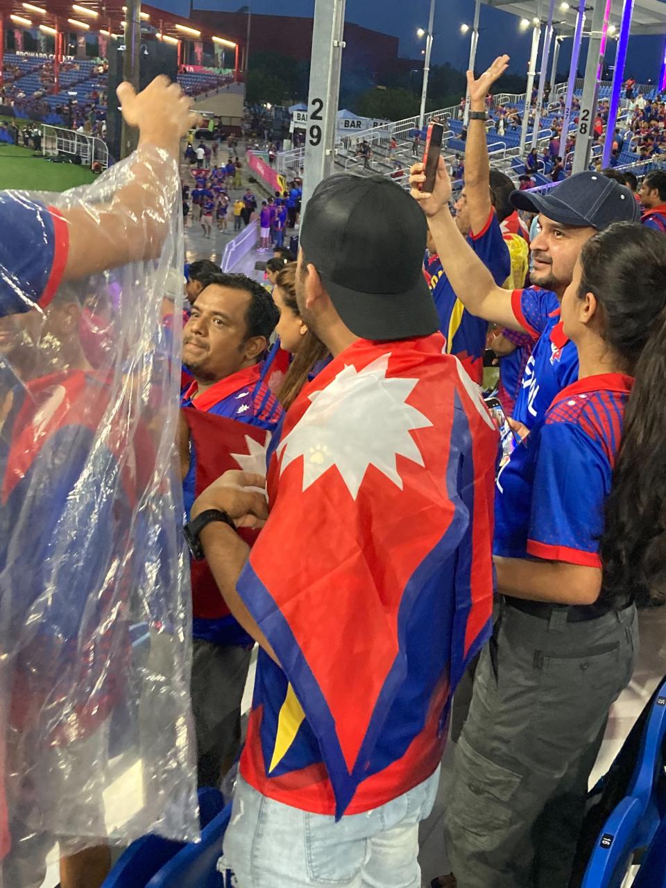 Cricket World Cup Nepal's wild fans heartbroken after rain washes out Florida match Yahoo Sports