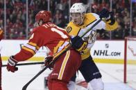 NHL: Nashville Predators at Calgary Flames