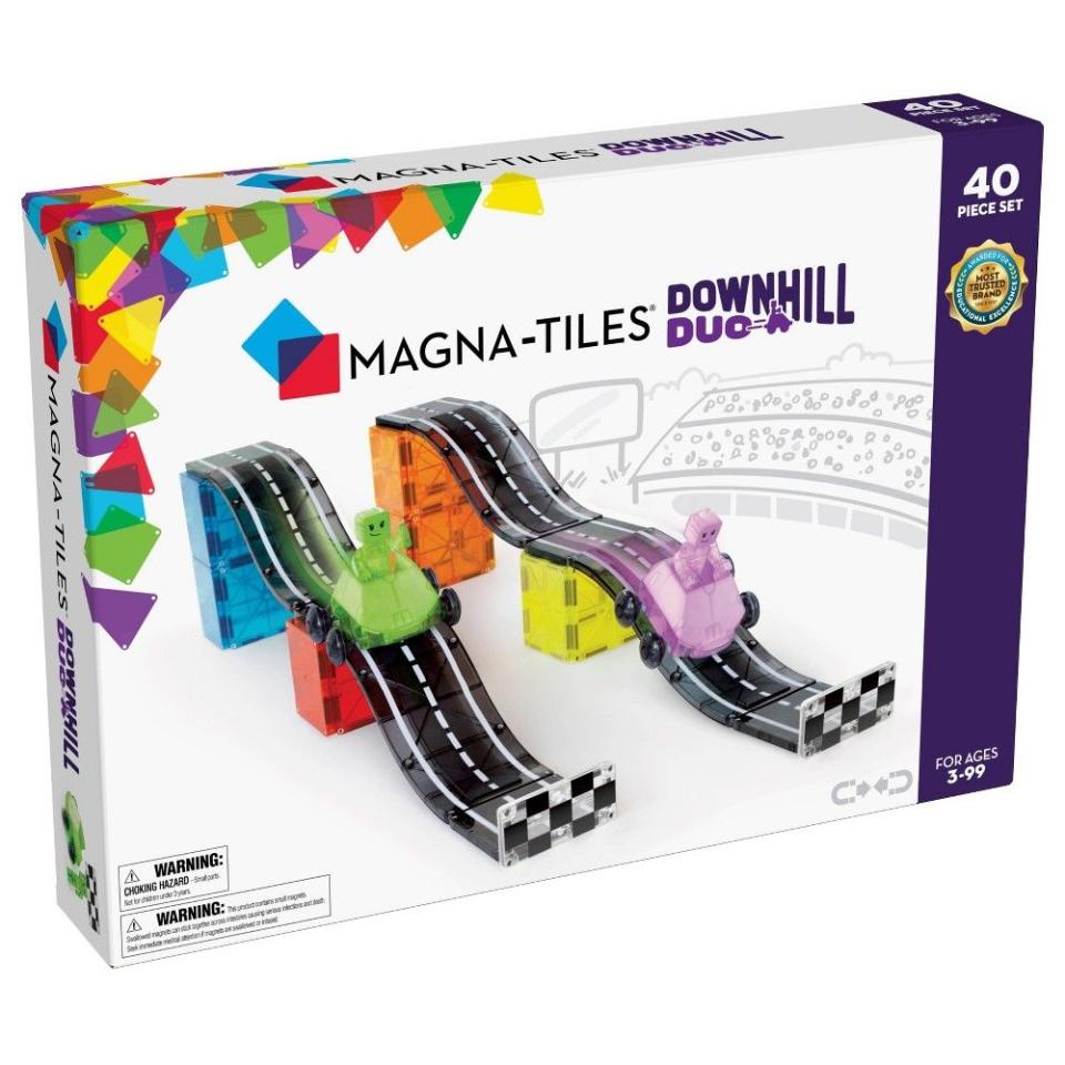 <p><a href="https://go.redirectingat.com?id=74968X1596630&url=https%3A%2F%2Fwww.target.com%2Fp%2Fmagna-tiles-downhill-duo%2F-%2FA-87830755&sref=https%3A%2F%2F" rel="nofollow noopener" target="_blank" data-ylk="slk:Shop Now;elm:context_link;itc:0;sec:content-canvas" class="link ">Shop Now</a></p><p>Downhill Duo</p><p>target.com</p><p>$69.99</p><span class="copyright">Magna-Tiles®</span>