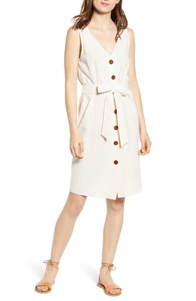 One Clothing Belted Button Front Dress (Photo: Nordstrom) 