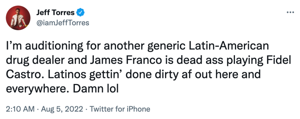 Many Latinx actors shared their frustration with the casting (Twitter)