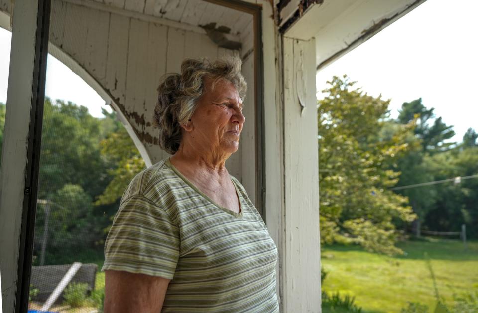 Jo-Ann Lemaire, one of the "originals" still living in Big River, said she is anxious during visits by state inspectors. If they don’t like what they see, “they can evict you with a 30-day notice,” she said. “We walk around on eggshells.”
