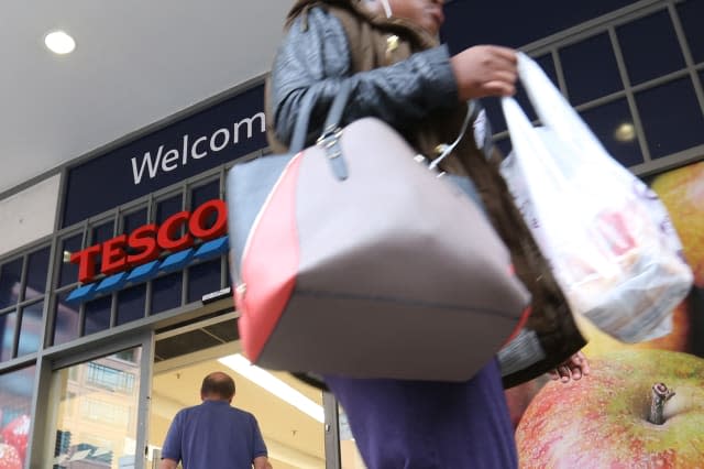 Tesco Plc Stores As Retailer Cuts Dividend 75% On Lower Outlook