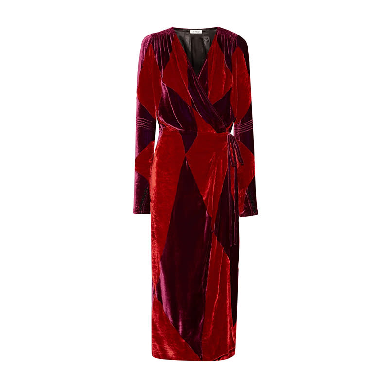 <a rel="nofollow noopener" href="http://rstyle.me/~a9pBz" target="_blank" data-ylk="slk:Victoria Two-Tone Velvet Wrap Midi Dress, Attico, $1695;elm:context_link;itc:0;sec:content-canvas" class="link ">Victoria Two-Tone Velvet Wrap Midi Dress, Attico, $1695</a><p> <strong>Related Articles</strong> <ul> <li><a rel="nofollow noopener" href="http://thezoereport.com/fashion/style-tips/box-of-style-ways-to-wear-cape-trend/?utm_source=yahoo&utm_medium=syndication" target="_blank" data-ylk="slk:The Key Styling Piece Your Wardrobe Needs;elm:context_link;itc:0;sec:content-canvas" class="link ">The Key Styling Piece Your Wardrobe Needs</a></li><li><a rel="nofollow noopener" href="http://thezoereport.com/entertainment/celebrities/goldie-hawn-mindup-foundation-dancing-video/?utm_source=yahoo&utm_medium=syndication" target="_blank" data-ylk="slk:You Have To See Goldie Hawn Hit The Dance Floor In This Video;elm:context_link;itc:0;sec:content-canvas" class="link ">You Have To See Goldie Hawn Hit The Dance Floor In This Video</a></li><li><a rel="nofollow noopener" href="http://thezoereport.com/entertainment/culture/kevin-spacey-sexual-misconduct-allegations/?utm_source=yahoo&utm_medium=syndication" target="_blank" data-ylk="slk:What You Should Know About The Sexual Misconduct Claims Against Kevin Spacey;elm:context_link;itc:0;sec:content-canvas" class="link ">What You Should Know About The Sexual Misconduct Claims Against Kevin Spacey</a></li> </ul> </p>