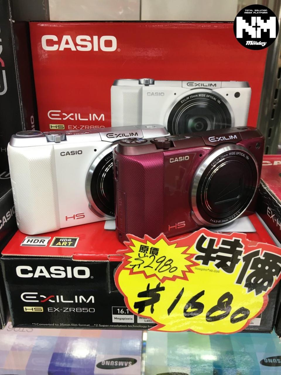 CASIO EX-ZR850 $1,680 （原價$2,980）