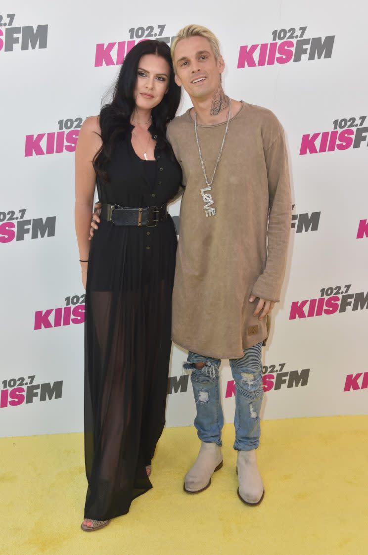Madison Parker and Aaron Carter (Getty)
