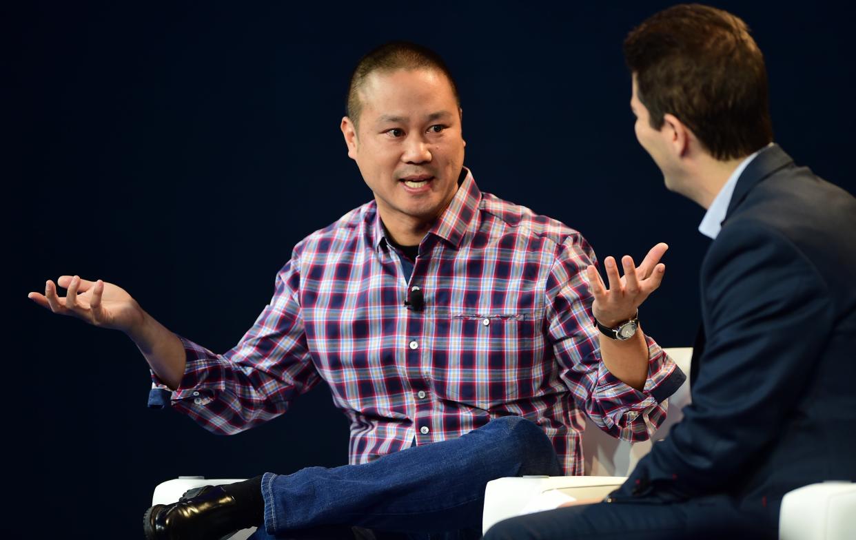 Zappos boss Tony Hsieh died from complications of smoke inhalation suffered during a house fire (AFP via Getty Images)