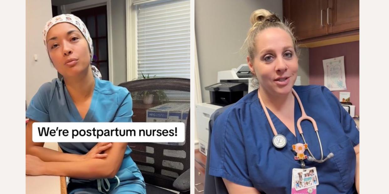 Postpartum nurses on Tiktok