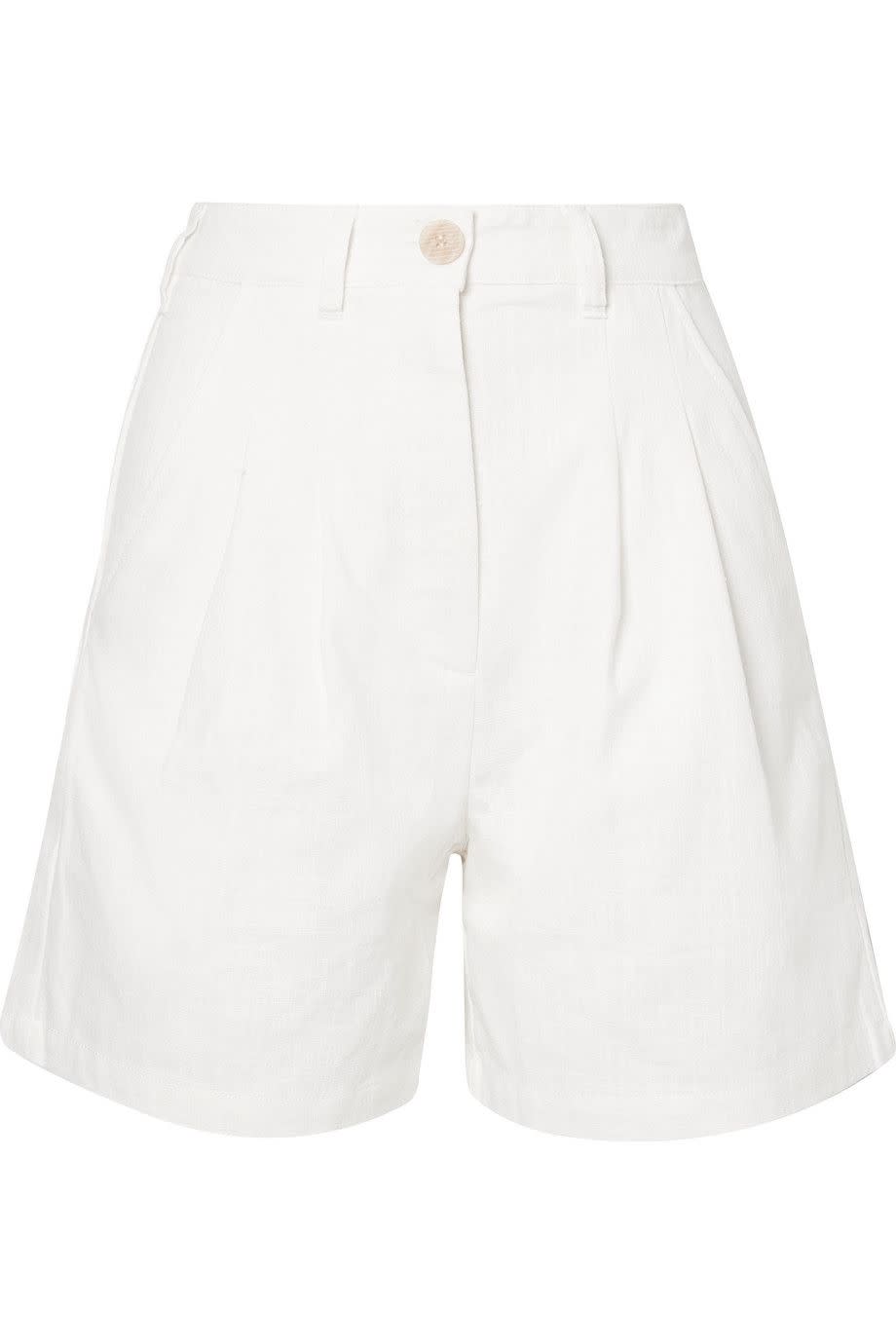 Shop the Look: High-Waisted Cotton Blend Shorts