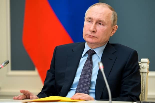 Russian President Vladimir Putin, seen via video link in Moscow Wednesday, is expected to address the national assembly next Wednesday and will likely touch on the tensions with Ukraine and the West.