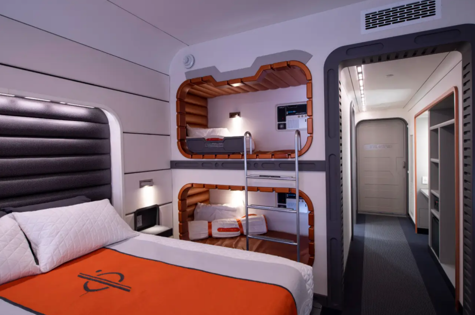 Eines der Zimmer im Galactic Starcruiser Hotel, das jetzt geschlossen wird. - Copyright: David Roark/Disney Parks