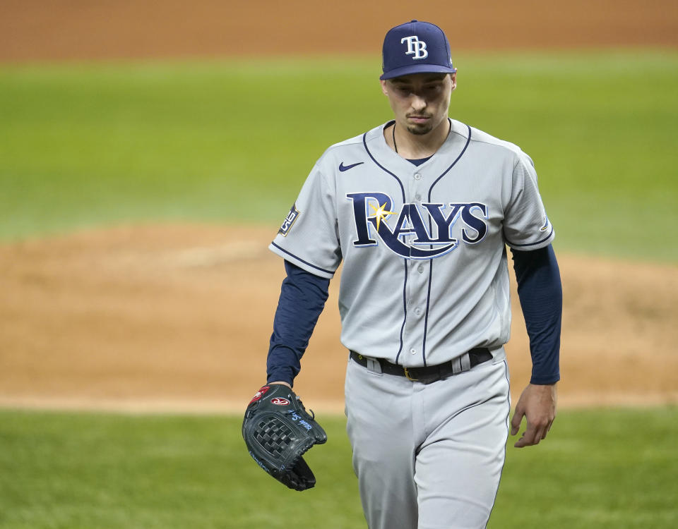 Infamously pulled from a dominant outing in World Series Game 6 in the sixth inning, Blake Snell will now have many more matchups against the Dodgers.